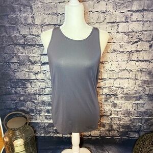 FABLETICS Tie Back Gray Workout Tank S